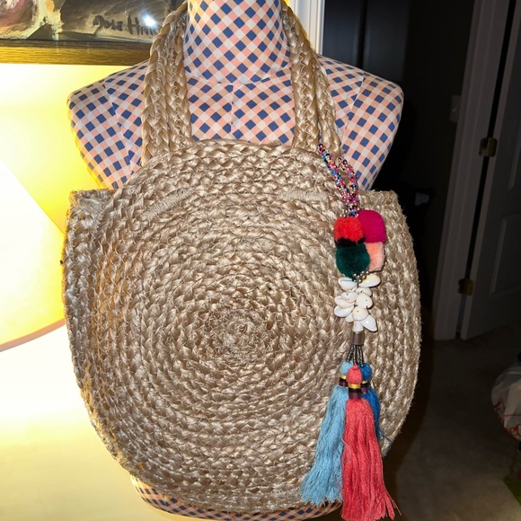 Handbags - Zara round tassel bag